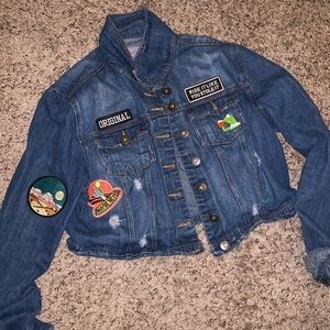 Patch and Pin Jean jacket